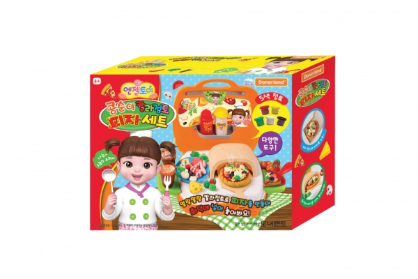 (도너랜드) 콩순이 칼라점토 피자세트